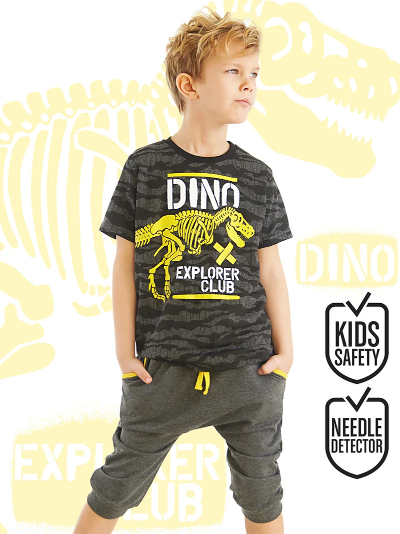 MSHB&G Dino Camo Boy T-shirt&Capri Set